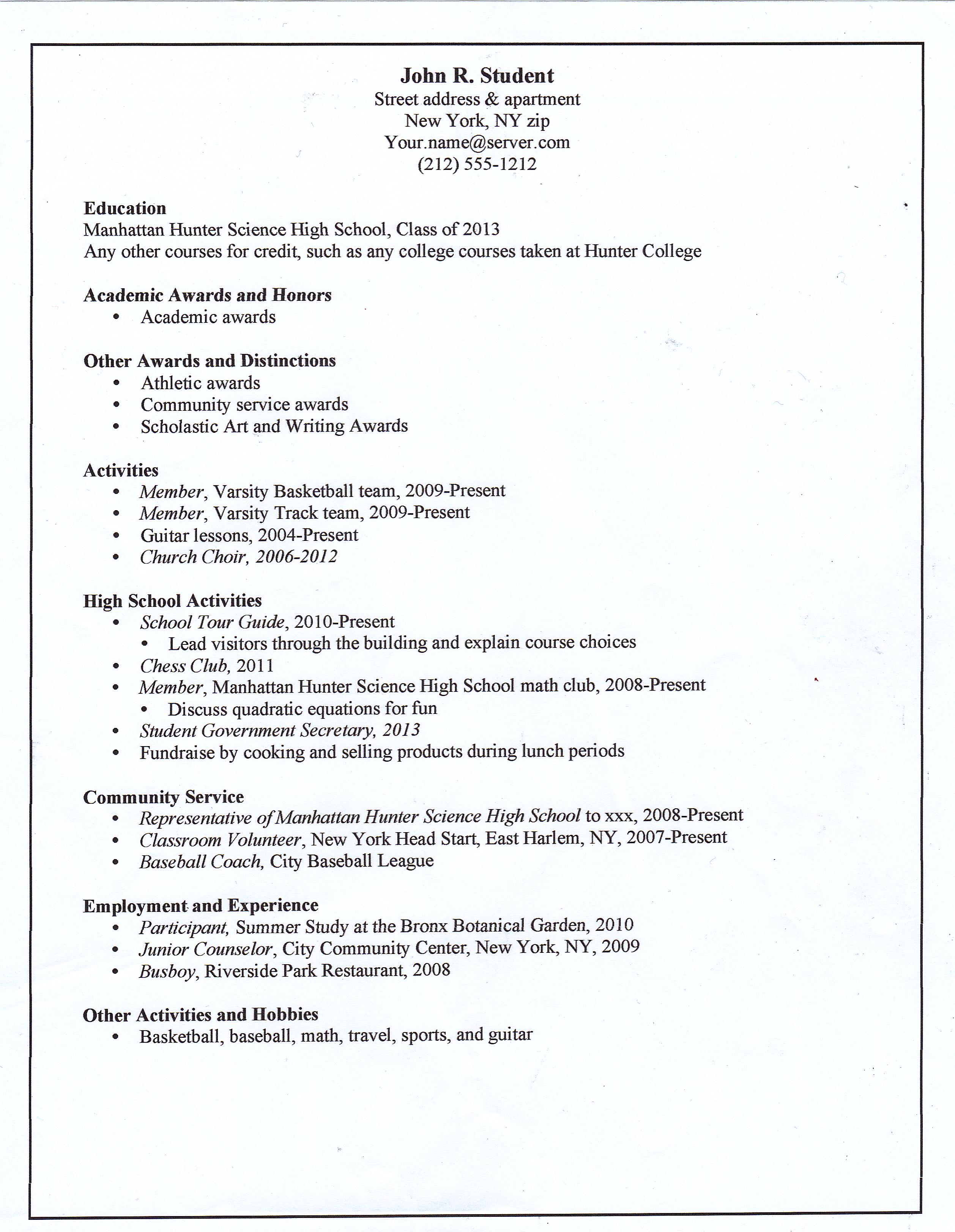 Resume Format Resume Format Wiki